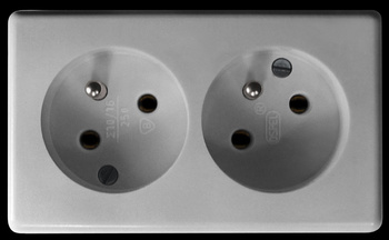 OSPEL KAPPA GW-2KFZ/00 Gniazdo podwójne z uziemieniem