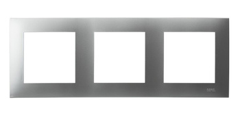 OSPEL SZAFIR R-3Z/18 Ramka potrójna srebro