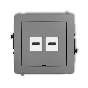 KARLIK DECO 27DCUSBBO-7  Ładowarka USB podwójna  2xUSB C