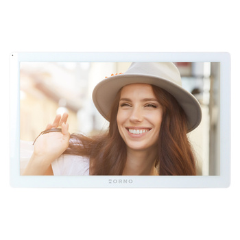 GUARDO bezsłuchawkowy monitor do rozbudowy zestawu, LCD 10", sterowany z aplikacji, z gniazdem na kartę pamięci TF, funkcją sterowania bramą, biały