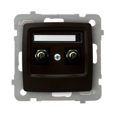 OSPEL KARO GPE-2S/m/40 Gniazdo ekwipotencjalne podwójne