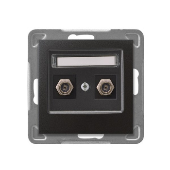 OSPEL IMPRESJA GPA-2YF/m/50 Gniazdo antenowe typu F podwójne