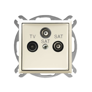 Ospel aria GPA-U2S/m/27 Gniazdo RTV-SAT z dwoma wyjściami SAT