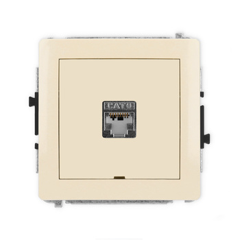 KARLIK DECO 1DGKBO-1e  Gniazdo komputerowe pojedyńcze  1xRJ45