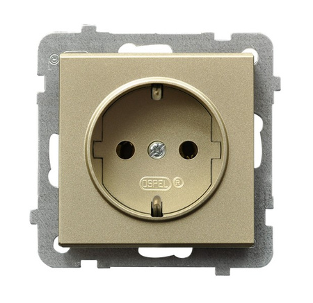 OSPEL SONATA GP-1RS/m/39 Gniazdo pojedyncze z uziemieniem schuko