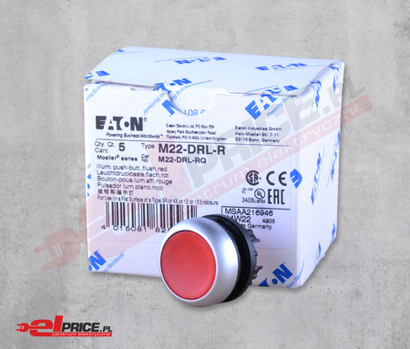 Eaton m22-drl-r 216946 napęd przycisku podświetlenie bez samopowrotu