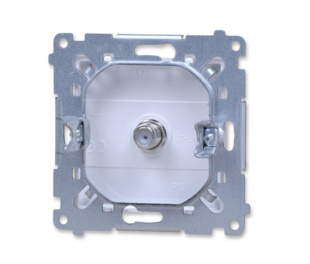 Kontakt Simon 55 tasf1.01/111 gniazdo antenowe typu f pojedyncze