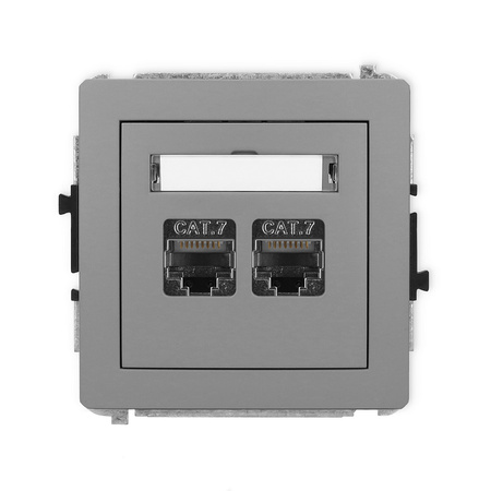 KARLIK DECO 27DGK-10  Gniazdo komputerowe podwójne 2xRJ45