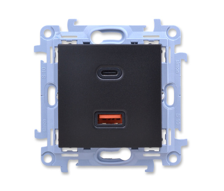 Kontakt Simon 10 cec2caq.01/49 Ładowarka USB C+A 30W 3,0A