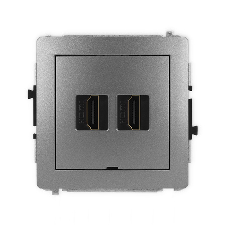 KARLIK DECO 11DHDMIBO-6 Mechanizm gniazda podwójnego HDMI 2.1, 8K, bez pola opisowego