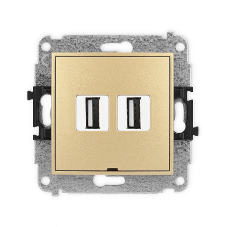 KARLIK MINI 29MGUSBBO-2  Gniazdo podwójne 2xUSB A-A 2.0