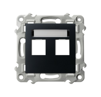 OSPEL SZAFIR GPK-2Z/p/33 Obudowa gniazda podwójnego typu Keystone prosta