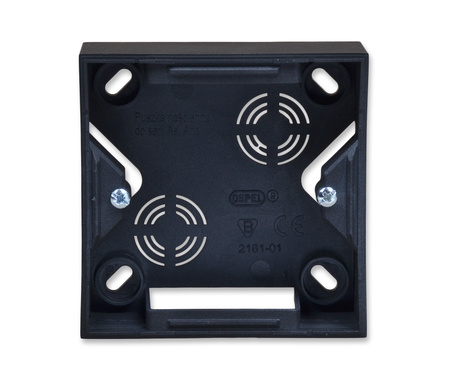 OSPEL ARIA PNP-1U/33 puszka instalacyjna pojedyncza czarna