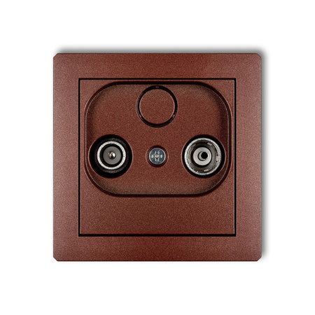 KARLIK DECO 9DG15P Gniazdo abonenckie RTV przelotowego 15dB