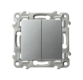 OSPEL SZAFIR ŁP-19Z/m/18 Łącznik podwójny krzyżowy srebro