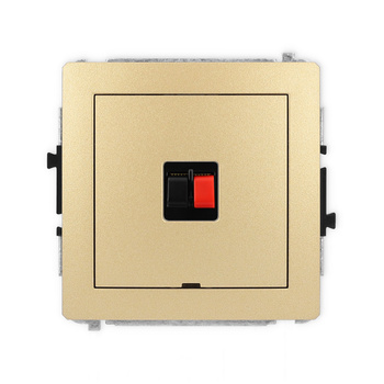 KARLIK DECO 29DGGBO-1  Gniazdo głośnikowe pojedyńcze