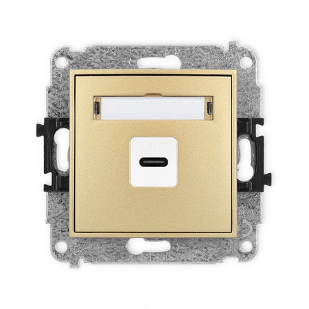 KARLIK MINI 29MGUSB-7  Gniazdo pojedyńcze  1xUSB C-C