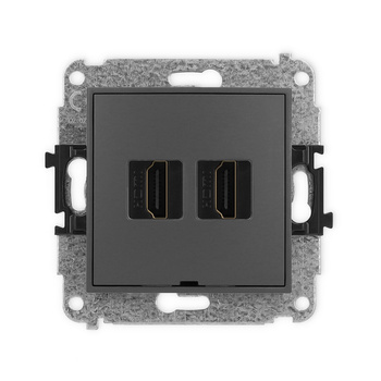 KARLIK MINI 28MHDMIBO-4  Gniazdo podwójne HDMI 2.0