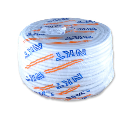 Kabel przewód okrągły YDYżo 5x4 450/750  biały NKT 172170005C0100 1m