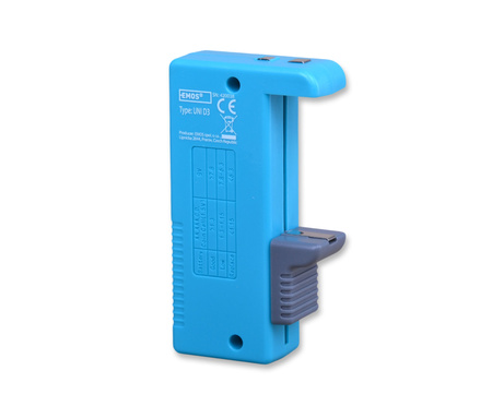 Emos tester lcd baterii aaa a c d 9v pastylek