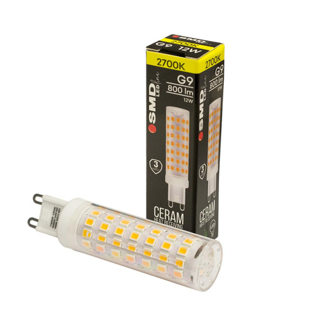 ŻARÓWKA G9 LED SMD WW 12W 800lm 3Y 4052