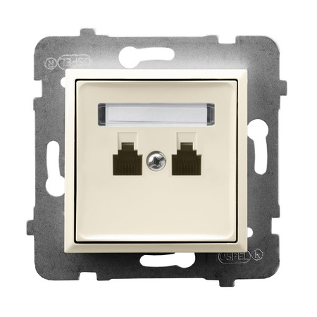 Ospel aria GPT-2UN/m/27 Gniazdo telefoniczne podwójne niezależne