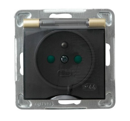 OSPEL IMPRESJA GPH-1YZP/m/28/d Gniazdo bryzgoszczelne z/u IP-44
