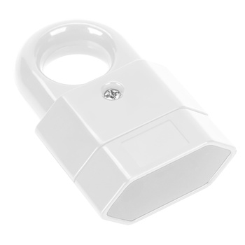 Gniazdo EURO płaskie, 10A białe