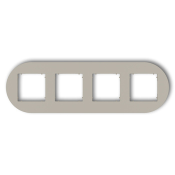 KARLIK MINI 60MRTO-4 Ramka uniwersalna poczwórna okrągła z tworzywa