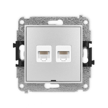 KARLIK MINI 7MGKBO-2  Gniazdo komputerowe podwójne 2xRJ45