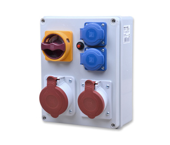 Pawbol r-box 240 rozdzielnica budowlana 1x32/5 1x16/5 2x250v l-p