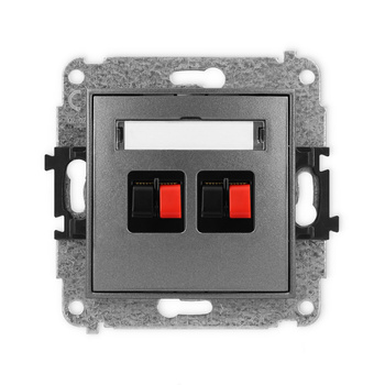 KARLIK ICON 11IGG-2  Gniazdo głośnikowe podwójne