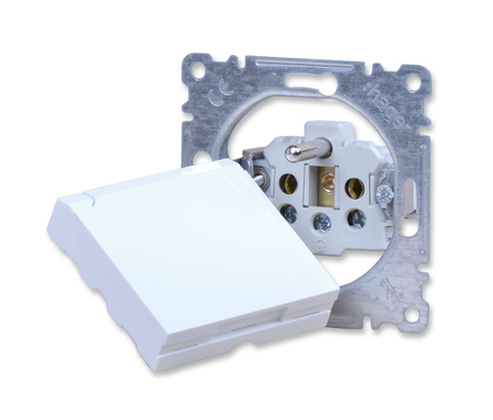 HAGER LUMINIA WL1120 GNIAZDO  2P+E Z KLAPKĄ IP44