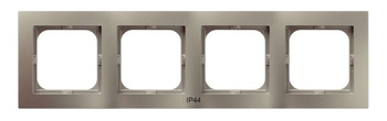 Ospel as RH-4G/45 Ramka poczwórna do łączników IP-44
