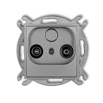 KARLIK ICON 7IG6K  Gniazdo abonenckie RTV końcowego w szeregu gniazd przelotowych 6dB