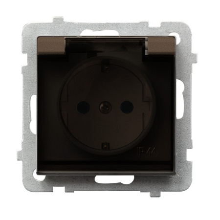 OSPEL SONATA GPH-1RSP/m/40/d Gniazdo bryzgoszczelne schuko IP przesłony