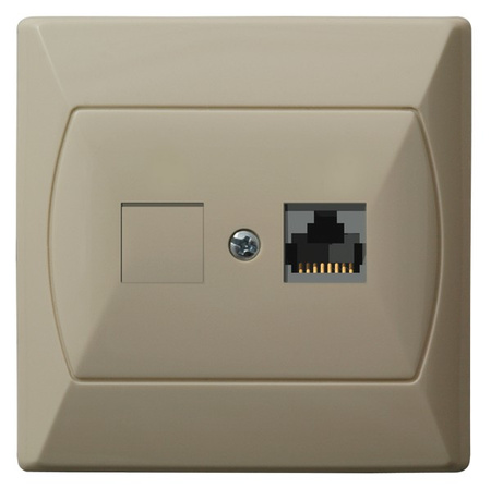 OSPEL AKCENT GPK-1A/F/01 Gniazdo komputerowe pojedyncze, kat. 5e FOREX