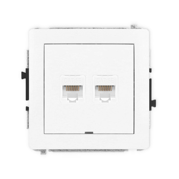 KARLIK DECO DGKBO-2  Gniazdo komputerowe podwójne 2xRJ45