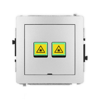 KARLIK DECO 7DGOPBO-2 Gniazdo światłowodowe optyczne podwójne  bez pola opisowego