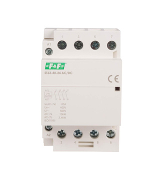 F&F Stycznik modułowy elektromagnetyczny ST63-40 24 V AC/DC