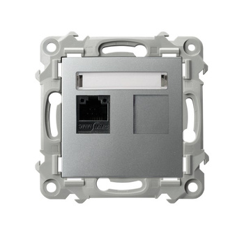 OSPEL SZAFIR GPK-1Z/K/m/18 Gniazdo komputerowe pojedyncze, kat. 5e MMC