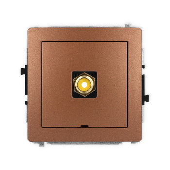 KARLIK DECO 9DGRCABO-1  Gniazdo pojedyńcze  RCA