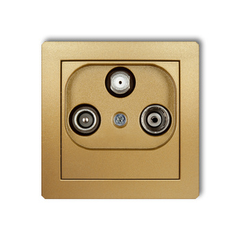 KARLIK DECO 29DGSP  Gniazdo abonenckie RTV-SAT przelotowego 10dB