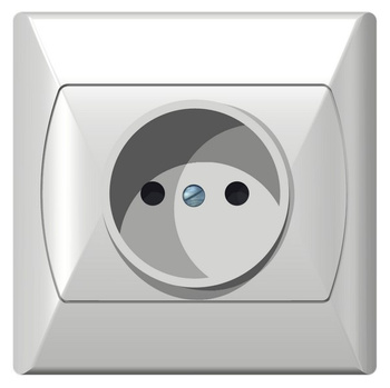 OSPEL AKCENT GP-1AP/00 Gniazdo pojedyncze z przesłonami torów prądowych