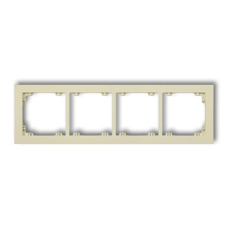KARLIK DECO 44DR-4 Ramka uniwersalna podczwórna z tworzywa DECO Pastel Matt