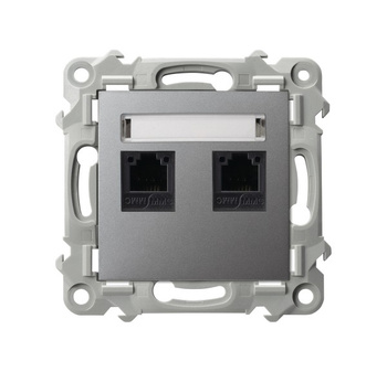 OSPEL SZAFIR GPT-2ZN/m/70 Gniazdo telefoniczne podwójne niezależne