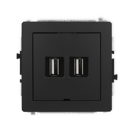 KARLIK DECO 12DGUSBBO-2  Gniazdo podwójne 2xUSB A-A 2.0