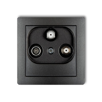KARLIK DECO 11DGSN  Gniazdo abonenckie 2 wyjścia SAT + TV