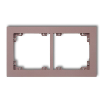 KARLIK DECO 42DR-2 Ramka uniwerstalna podwójna z tworzywa DECO Pastel Matt