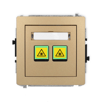 KARLIK DECO 8DGOP-2 Gniazdo światłowodowe optyczne podwójne